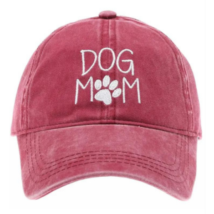 Fashion City Dog Mom Embroidered Cotton Baseball Cap Assorted Colors