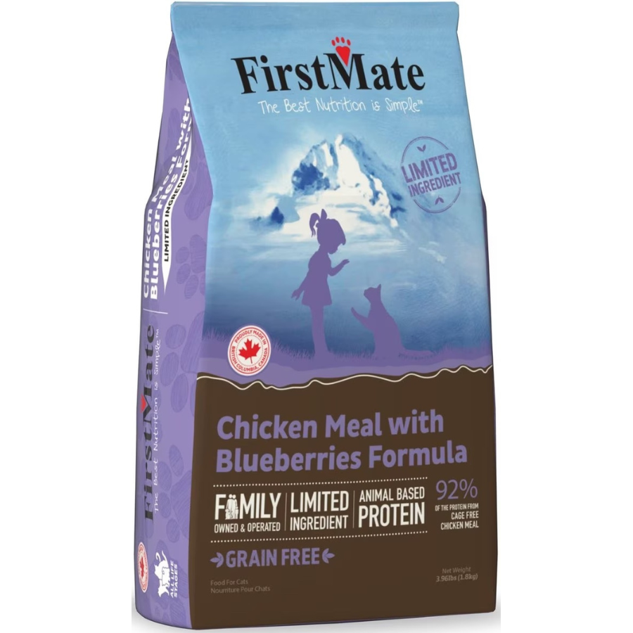 FirstMate Chicken Meal with Blueberries Formula Limited Ingredient Diet Grain-Free Dry Cat Food