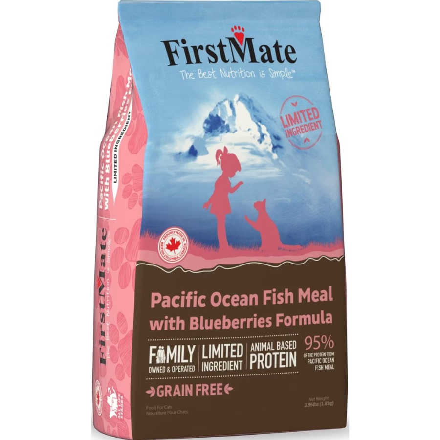 FirstMate Fish Meal with Blueberries Formula Limited Ingredient Diet Grain-Free Dry Cat Food
