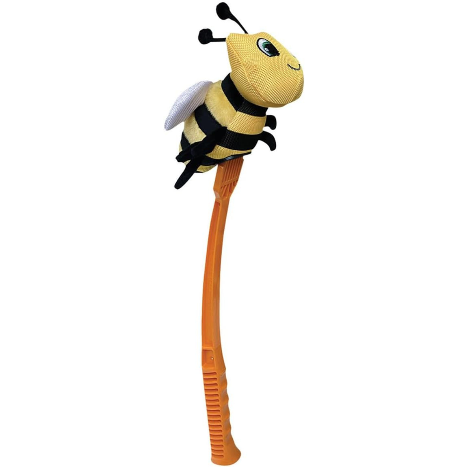 Flingerz Honey Bee with Launcher Dog Throw Toy