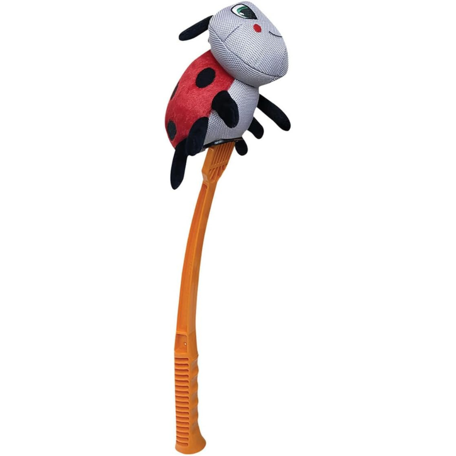 Flingerz Ladybug with Launcher Dog Throw Toy