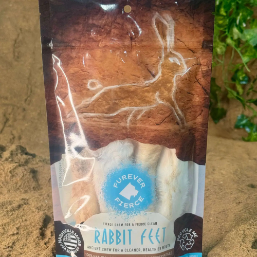 Furever Fierce Rabbit Feet Bag of 4 Dog & Cat Chews