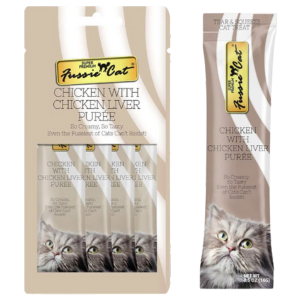 Fussie Cat Chicken & Liver Puree Cat Treats, 2 oz - Mutts & Co.