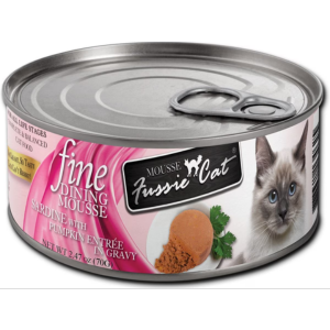 Fussie Cat Fine Dining Mousse Sardine With Pumpkin Wet Cat Food, 2.47-oz - Mutts & Co.