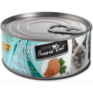 Fussie Cat Fine Dining Mousse Tuna With Pumpkin Wet Cat Food, 2.47-oz - Mutts & Co.