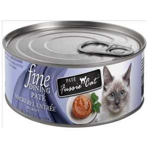 Fussie Cat Fine Dining Pate Mackerel Entree in Gravy Wet Cat Food, 2.82-oz - Mutts & Co.