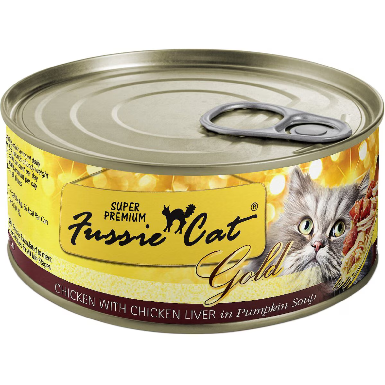 Fussie Cat Super Premium Chicken & Chicken Liver Formula in Gravy Canned Cat Food, 2.82-oz