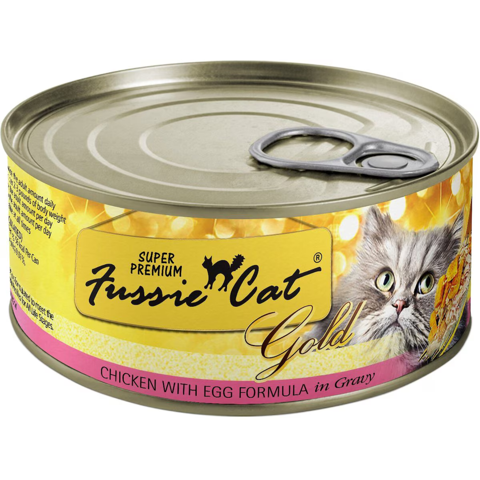 Fussie Cat Super Premium Chicken & Egg Formula in Gravy Canned Cat Food, 2.82-oz