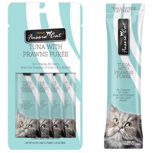 Fussie Cat Tuna With Prawn Puree Cat Treats, 2 oz - Mutts & Co.