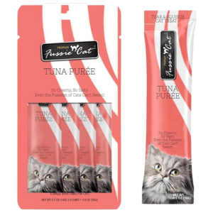 Fussie Cat Tuna in Aspic Puree Cat Treats, 2 oz - Mutts & Co.