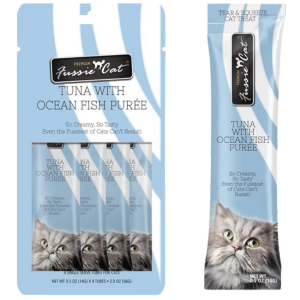 Fussie Cat Tuna With Oceanfish Puree Cat Treats, 2 oz - Mutts & Co.
