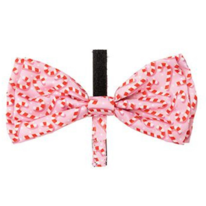 FuzzYard Candy Cane Pink Bowtie for Dogs & Cats