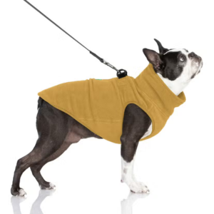 Gooby Half Zip-Up Fleece Vest Sand - Mutts & Co.
