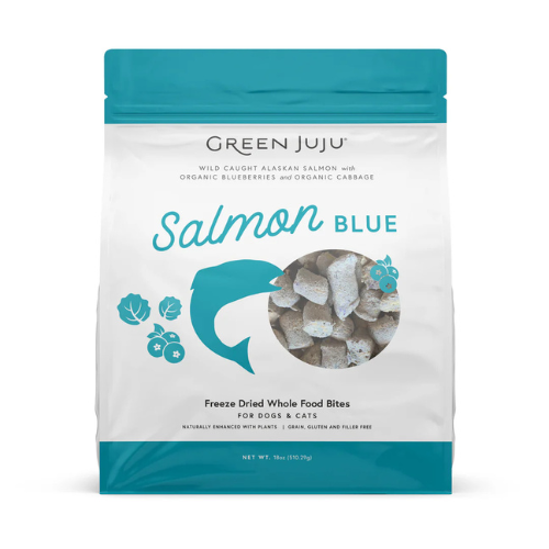 Green Juju Freeze-Dried Salmon Bites Topper Dog & Cat Treats