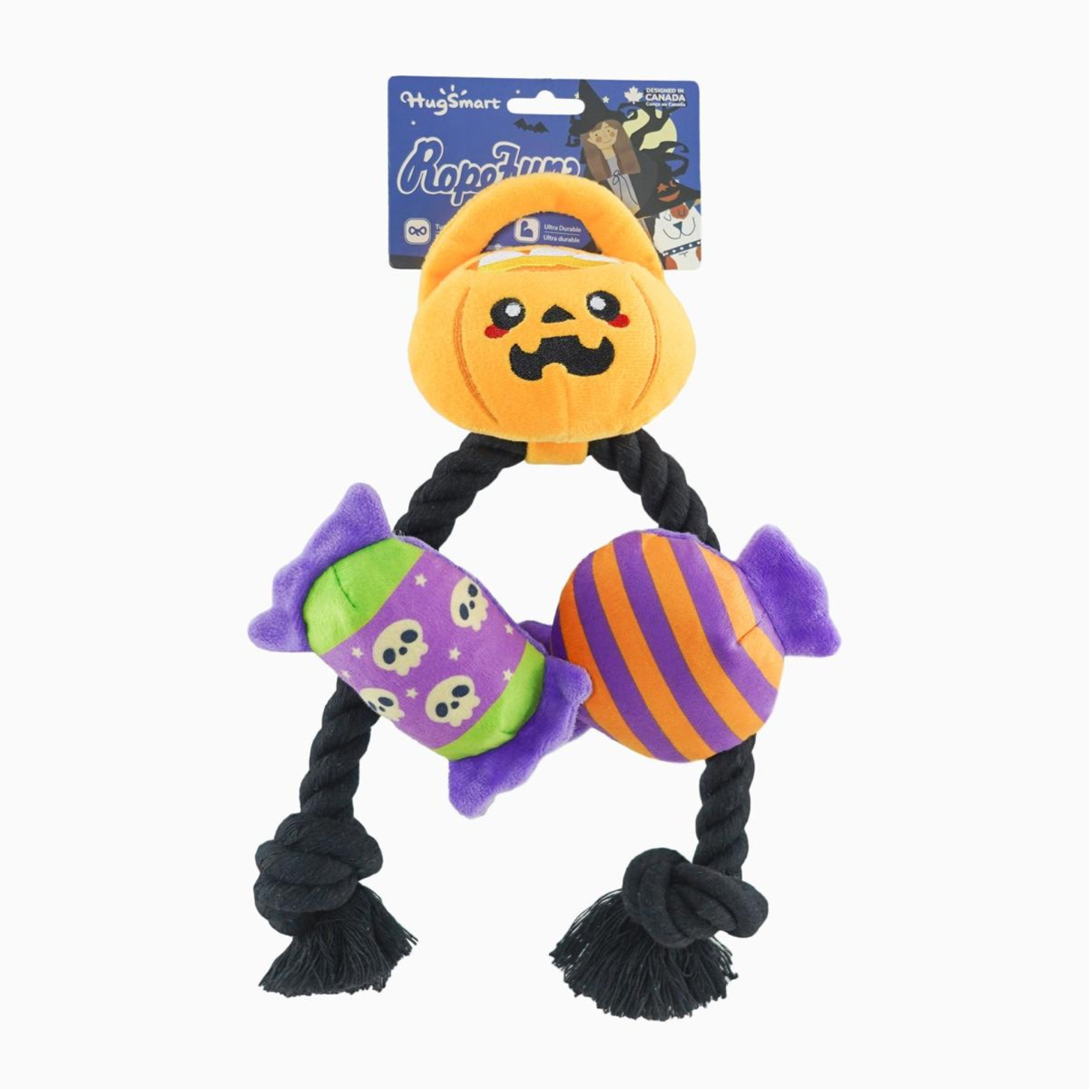 Hugsmart Pet Howloween Night Howloween Candy Rope Toy