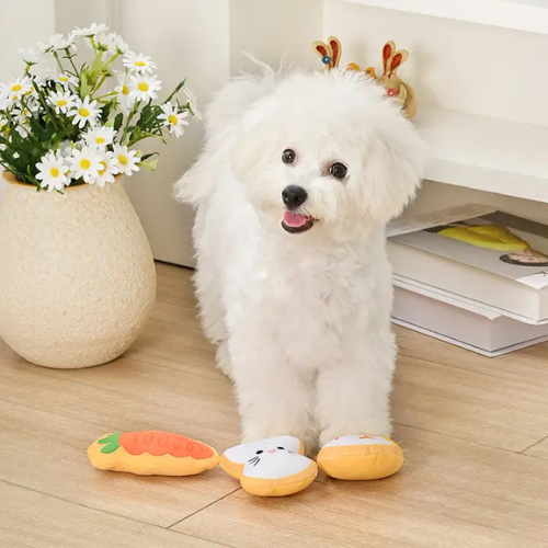 Hugsmart Pet Hoppin' Easter Cookies Plush Dog Toy