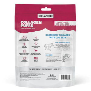 Icelandic+ Beef Collagen Puffs Bites with Cod Skin For Dogs