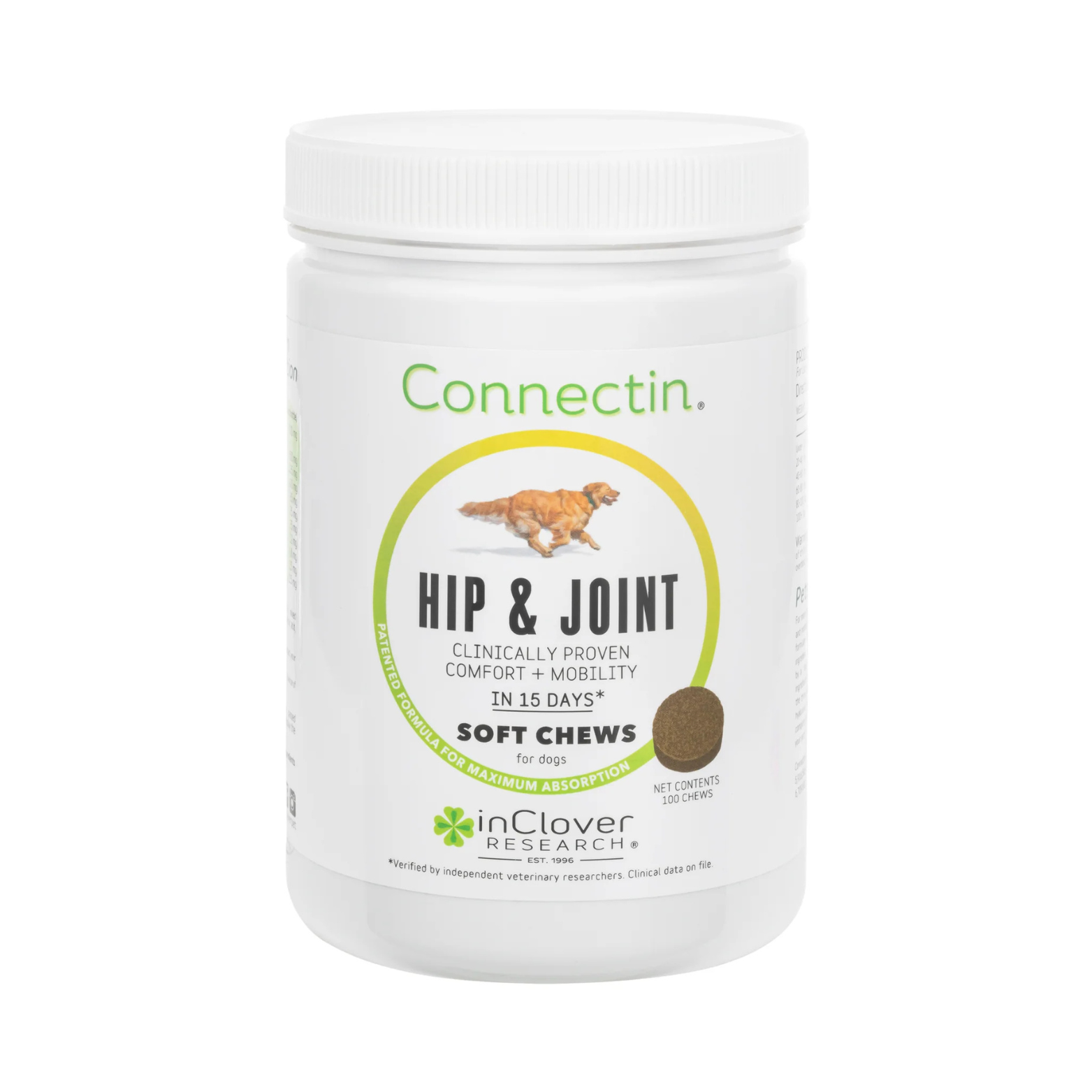 InClover Canine Connectin Clinically Proven Hip & Joint Supplement, Soft Chews