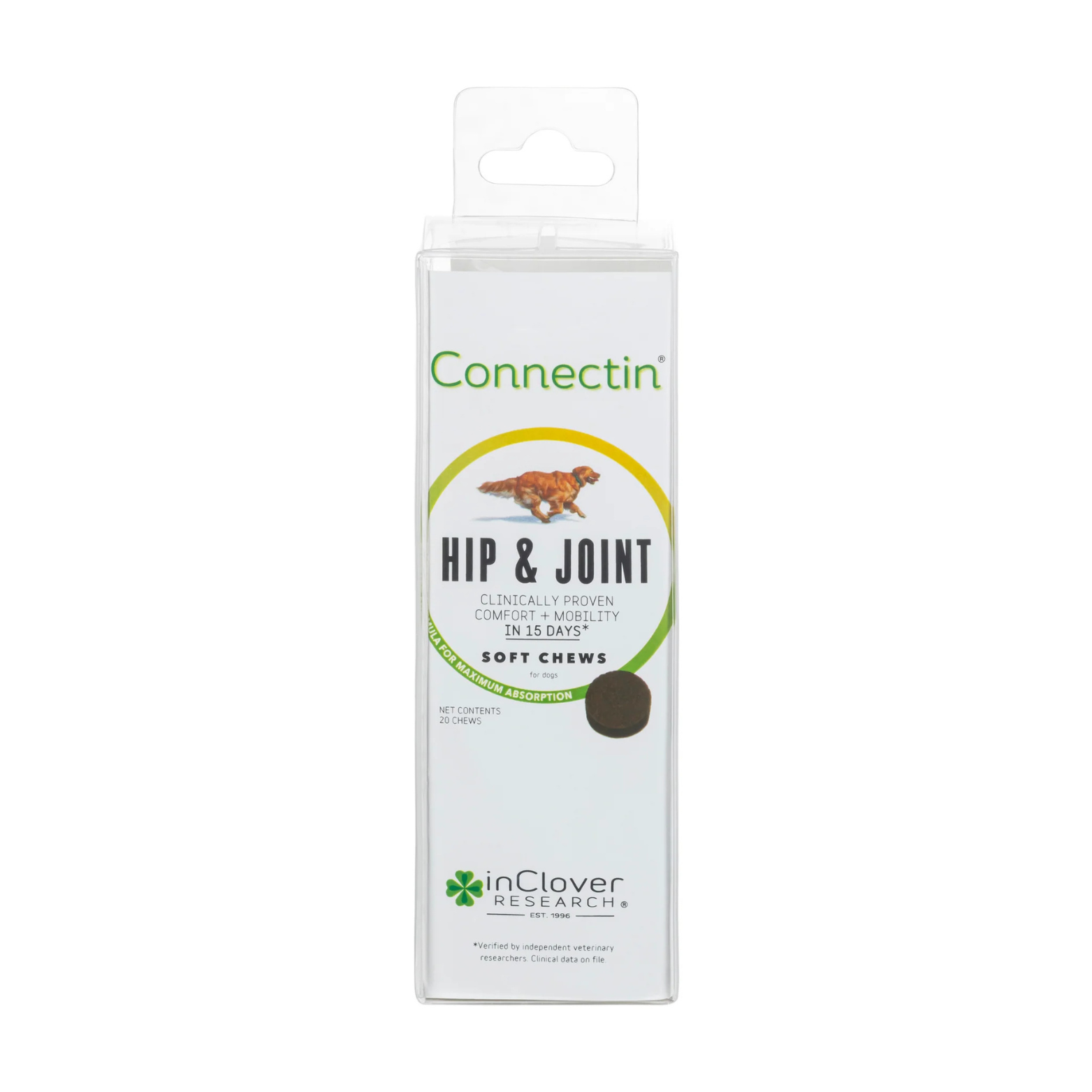 InClover Canine Connectin Clinically Proven Hip & Joint Supplement, Soft Chews