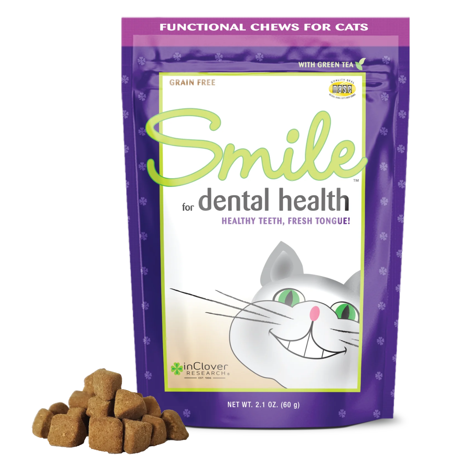 InClover Smile Dental Support Supplement Soft Chew for Cats