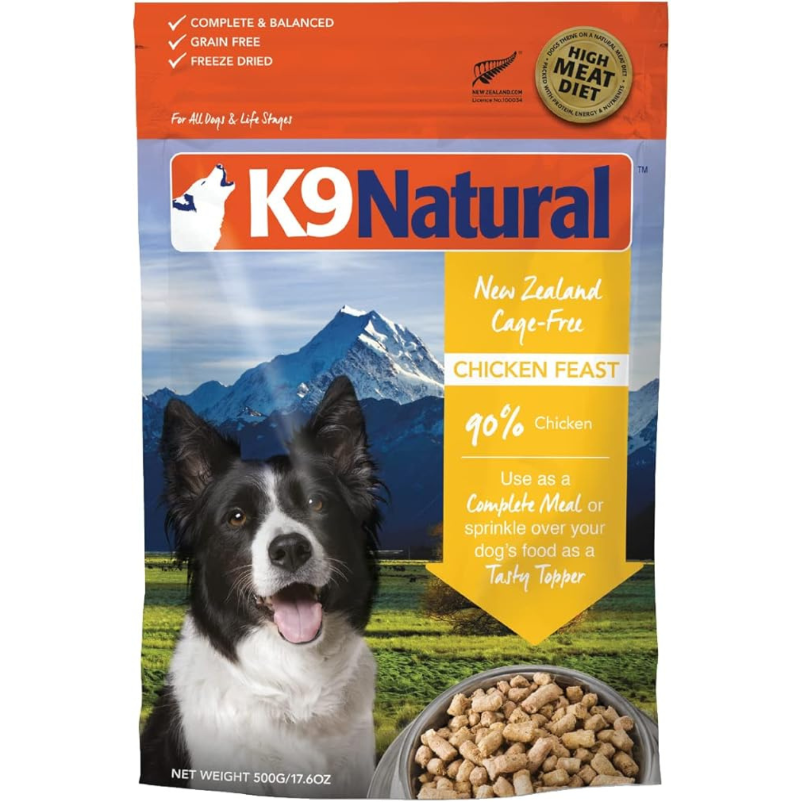 K9 Natural Chicken Feast Grain-Free Freeze-Dried Dog Food