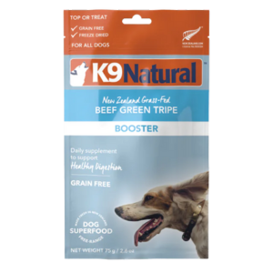 K9 Natural Dog Freeze-Dried Booster Beef Green Tripe Dog Food 8.8 oz - Mutts & Co.