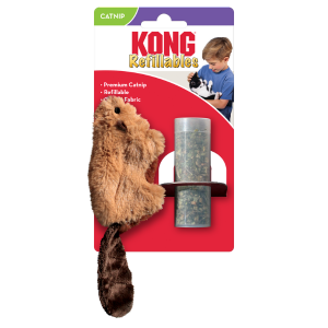 KONG Cat Refillables Beaver Catnip Cat Toy - Mutts & Co.