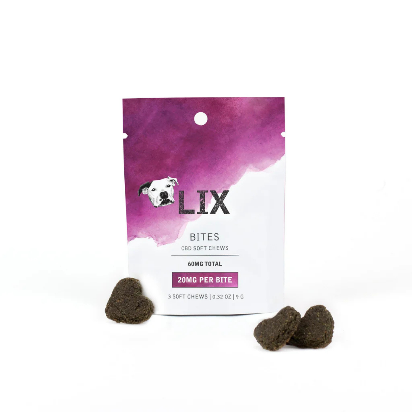 Lix Trial Bites CBD Soft Chews 20mg, 3 count