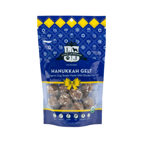 Lord Jameson Hanukkah Gelt Organic Soft & Chewy Dog Treats 6 oz