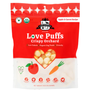 Lord Jameson Love Puffs Crispy Orchard Organic Dog Treats 4 oz