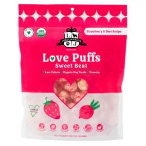 Lord Jameson Love Puffs Sweet Beat Organic Dog Treats 4 oz
