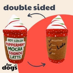 Lulubelles Power Plush Latte My Way Dog Toy - Mutts & Co.