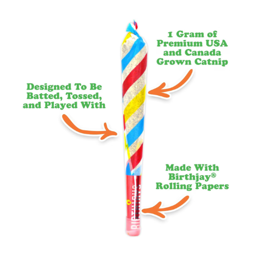 Meowijuana Birthjays Party Sized Catnip Rollies