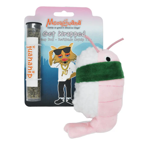 Meowijuana Get Wrapped Sushi Roll Toy