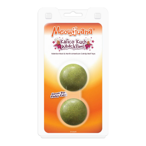 Meowijuana Kalico Kush Compressed Catnip Ball Refill 2ct