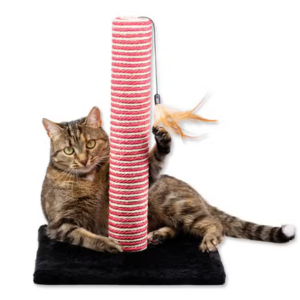 Midlee Designs Candy Cane Christmas Cat Scratcher Post