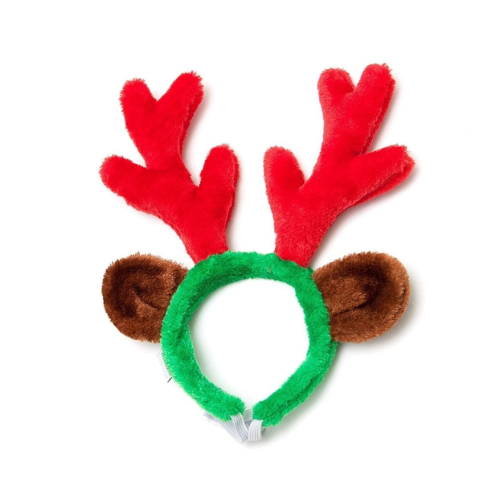 Midlee Designs Christmas Reindeer Antlers with Ears Headwear for Dogs
