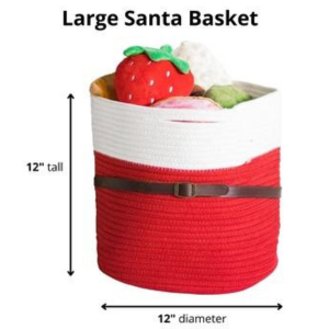 Midlee Santa Rope Basket Large - Mutts & Co.