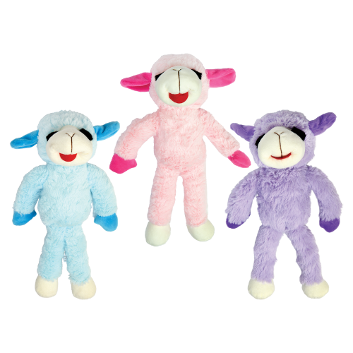 Multipet Pet Envy Floppy Lamb Chop Plush Dog Toy 14"