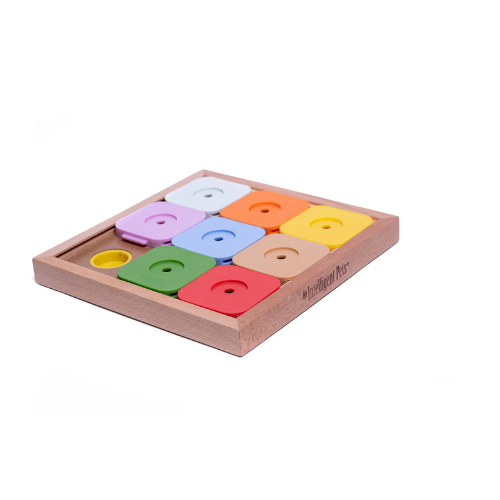 My Intelligent Pets Dog Sudoku Medium Expert Rainbow Treat Puzzle Dog Toy