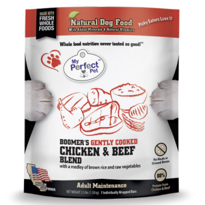 My Perfect Pet Boomer's Chicken & Beef Blend Gently Cooked Dog Food 3.5 lbs - Mutts & Co.