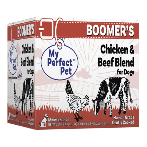 My Perfect Pet Boomer's Chicken & Beef Blend Gently Cooked Dog Food 4 lbs