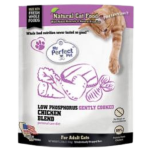 My Perfect Pet Low Phosphorus Chicken Blend Gently Cooked Adult Cat Food 2.5 lbs - Mutts & Co.