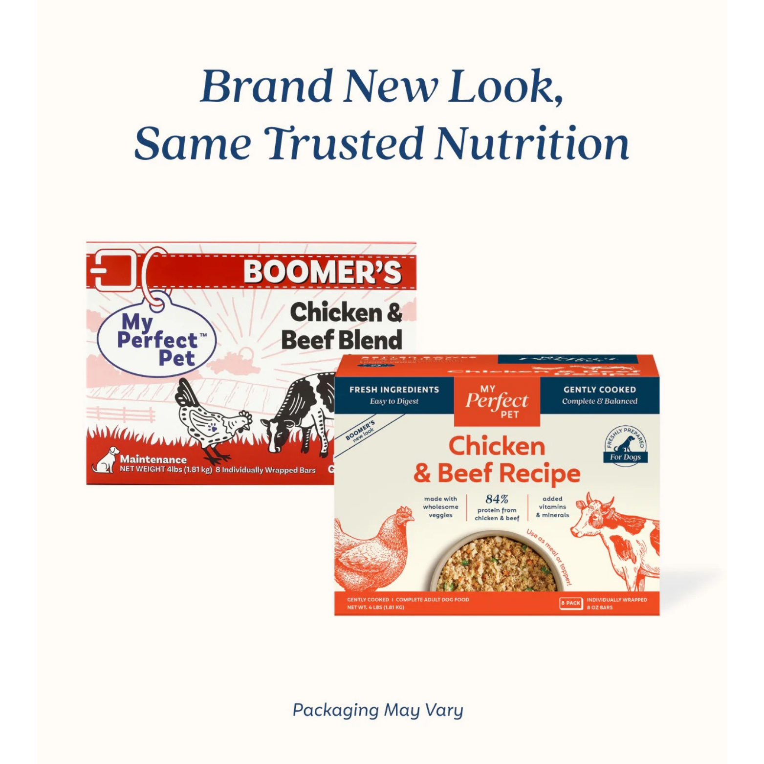 My Perfect Pet Boomer's Chicken & Beef Blend Gently Cooked Dog Food
