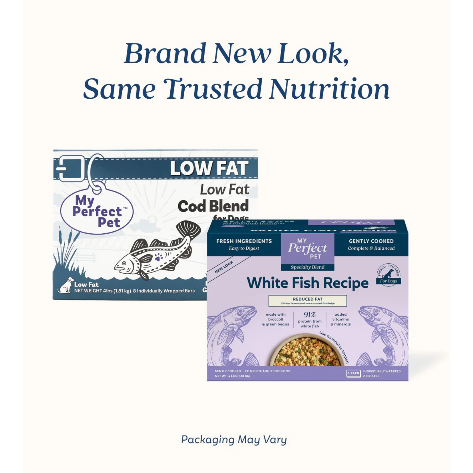 My Perfect Pet Low Fat Grain Free Cod Blend Frozen Gently Cooked Adult Dog Food
