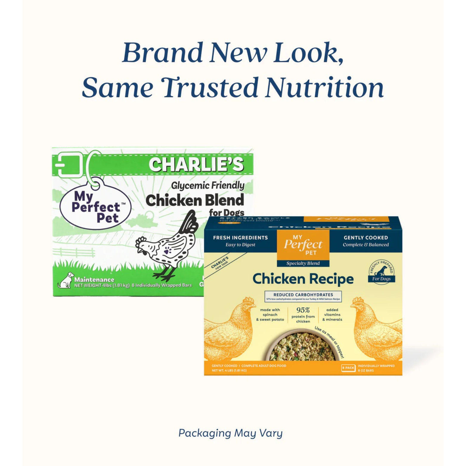 My Perfect Pet Low Glycemic Chicken Grain Free Blend Gently Cooked Dog Food