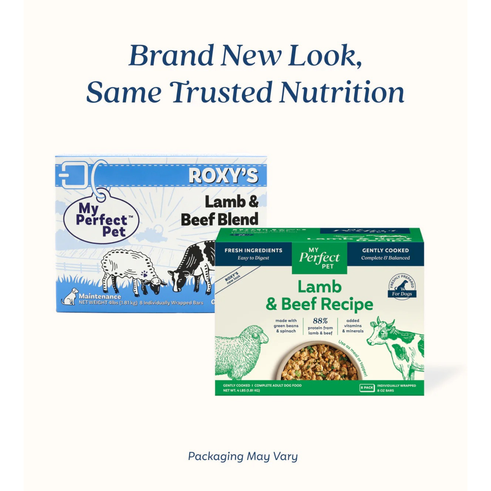 My Perfect Pet Roxy's Lamb & Beef Grain Free Blend Gently Cooked Dog Food