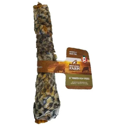 Natural Farm Power Fish Stick Dog Treat 6"