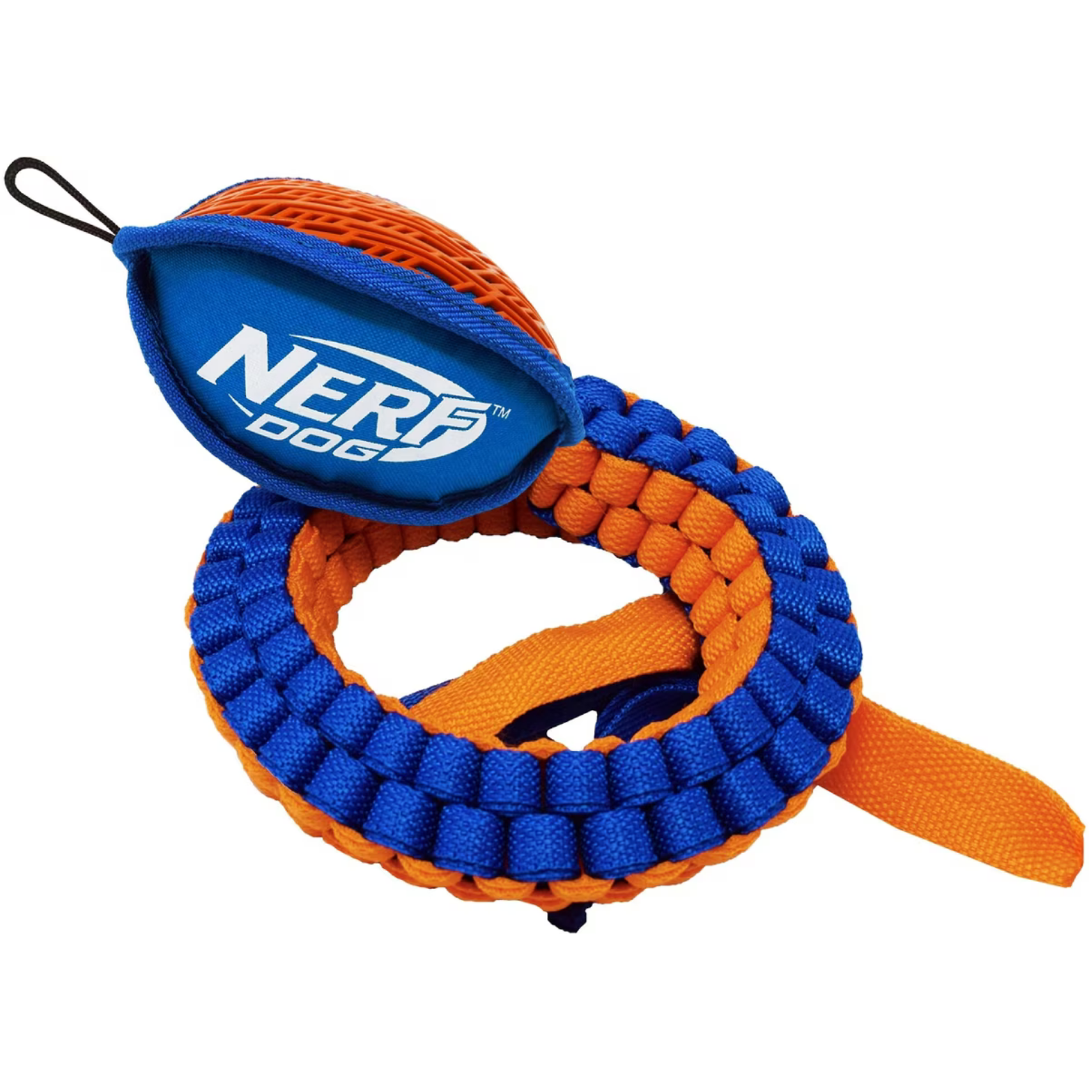Nerf Dog Vortex Chain Tug Dog Toy with Squeaker, 30"