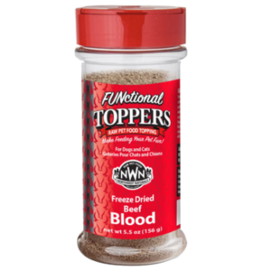 Northwest Naturals Freeze-Dried Beef Blood Topper Dog and Cat Food 5.5 oz